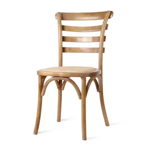 New design chair slat back wooden restaurant side dining room chair