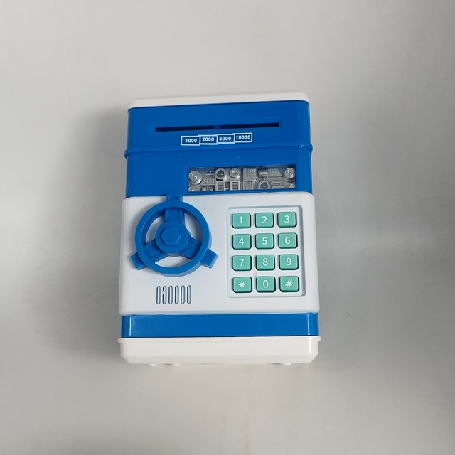 Auto-rolling Money Password Safe Mini Creative Painted ATM Bank Electronic Piggy Bank Toy Other Educational Toy for Kids