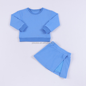 Benutzer definierte Logo Kinder Outfits Kleidung Anzug Herbst 2 Stück Kinder Trainings anzug Baby Kleinkind Mädchen Kleidung Sets - Product Image 3