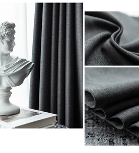 Cortinas para hoteles de cortinas de <span class=keywords><strong>lino</strong></span> <span class=keywords><strong>Hotel</strong></span> negro conjuntos - Product Image 4
