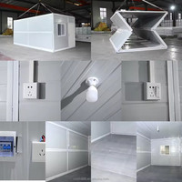Quiosco Comercial Tipo X, Contenedor Plegable, Tienda Prefabricada, Oficina, Edificio, Hotel, Supermercado, Diseño Moderno, Tipo Sándwich