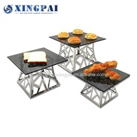 XINGPAI – présentoir de nourriture en acier inoxydable, équipement de restauration, buffet de luxe, ensemble de présentoirs de gâteaux de mariage
