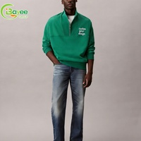 Sweat-shirt à capuche surdimensionné en molleton épais de haute qualité, personnalisé avec broderie de lettres, pour hommes