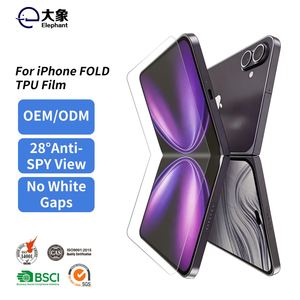 ฟิล์มไฮโดรเจล TPU แบบยืดหยุ่นสำหรับ iPhone 18 Fold ป้องกันหน้าจอใส HD ซ่อมแซมตัวเองได้ จากโรงงาน - Product Image 1