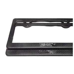 MRD apto para Mercedes Benz Clase <span class=keywords><strong>G</strong></span> versión estándar de EE. UU. coches Marco de placa de matrícula de fibra de carbono sarga Regular y carbono forjado - Product Image 4