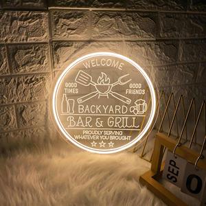 ZY Thương Hiệu Biểu Tượng Tùy Chỉnh Màu Hồng Neon Dấu Hiệu Cho Cà Phê Bánh Pizza Cửa Hàng Bar Nhà Đám Cưới Bên Văn Phòng Công Ty Acrylic Ánh Sáng Hội Đồng Quản Trị Trang Trí - Product Image 5