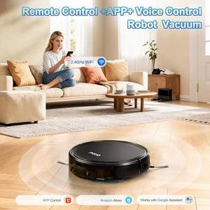 Robot Vacuum Cleaner Wet Mop Combo PGID Smart <b>Mapping</b> Gyroscope Battery-Powered WiFi App Brushless Motor HEPA Filter Hotel Use - Product Image 5