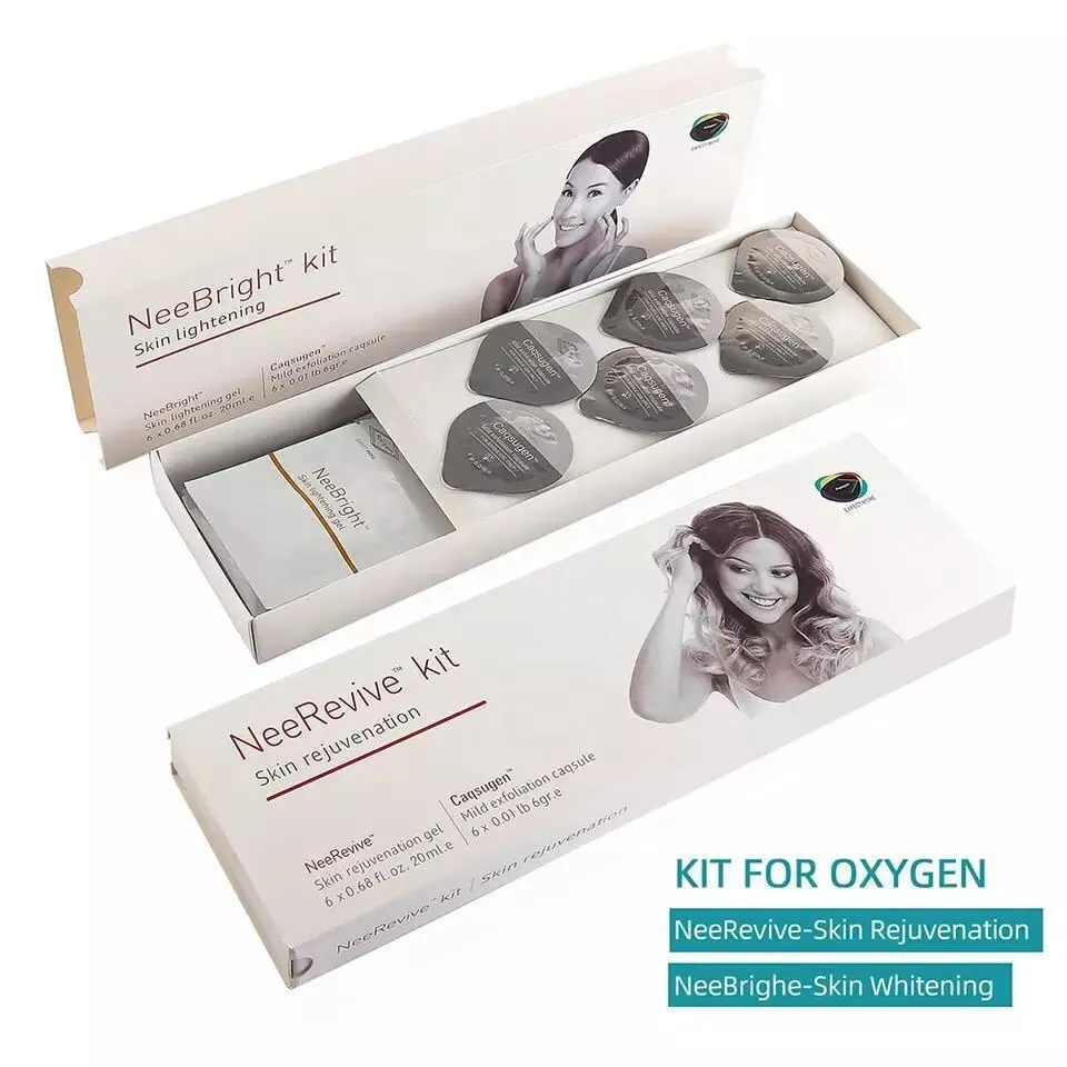 Glowskin O + kit Neebright Kit и недорогой набор кислородная машина для омоложения кожи лица капсулы и гель
