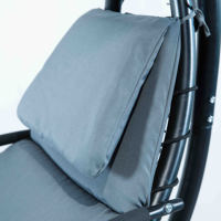 Chaise longue flottante Canopy Swing Lounge Chair Hamac Outdoor Hanging Curved Steel Chaise longue Chaise longue Swing
