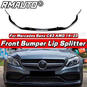 Kit de carrocería de fibra de carbono estilo C63 AMG Edition 1, alerón divisor de parachoques delantero y difusor para Mercedes Benz C63 AMG 2014-2023 - Product Image 6