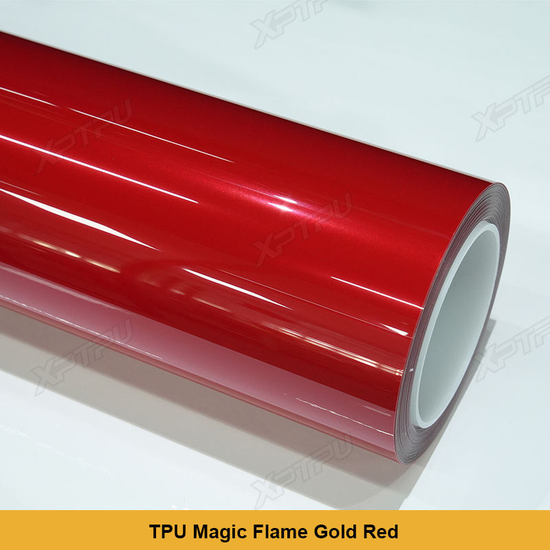 TPU Llama Mágica Oro Rojo