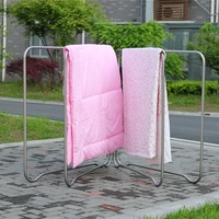 Linge Étendoir à linge Pliable Panier À Linge En Forme De Ventilateur Drap De Lit Cintre Couette Rack De Stockage