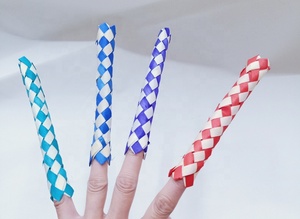 Juguetes de Bambú Tejido para Loros, Fiesta de Cumpleaños, Niños, Trampa para <span class=keywords><strong>Dedos</strong></span>, Cubierta de Dedo de Madera, <span class=keywords><strong>Juguete</strong></span> para Forrar, <span class=keywords><strong>Juguete</strong></span> para Aves, Juguetes DIY para Loros - Product Image 4