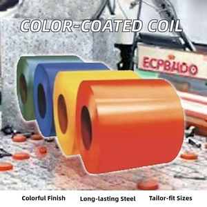 Placa de hoja de bobina de acero galvanizado en caliente laminado en frío 0,45mm PPGI bobina de acero recubierta de color corte doblado servicios de soldadura - Product Image 2