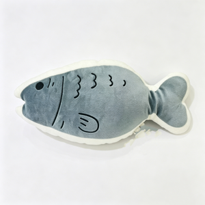 Peluche de Pez Personalizado, Almohada de Peluche de Pez Adorable, Peluche Suave con Forma de Pez, Animal de Peluche de Pez Gris - Product Image 5