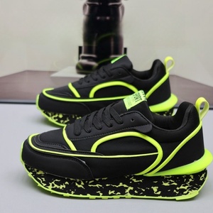 Nouvelles baskets chunky néon multicolores premium 2026, style rétro color block, plateforme décontractée, streetwear - Product Image 6