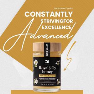 OEM/ODM 100% Natural <span class=keywords><strong>Royal</strong></span> Jelly Honey Suplemento de apoyo inmunológico ultrapuro para adultos Mejora la concentración de energía - Product Image 6