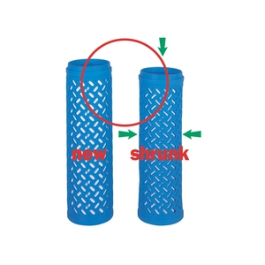 หลอดย้อมสีแบบหดตัวตามแนวแกน/แนวรัศมี Flex-bravo ที่ได้รับสิทธิบัตร ยี่ห้อ Mariplast สำหรับเครื่องย้อมผ้าถัก/ผ้าทอ ใช้ได้กับ PP ขนาด 170-290 มม. - Product Image 1