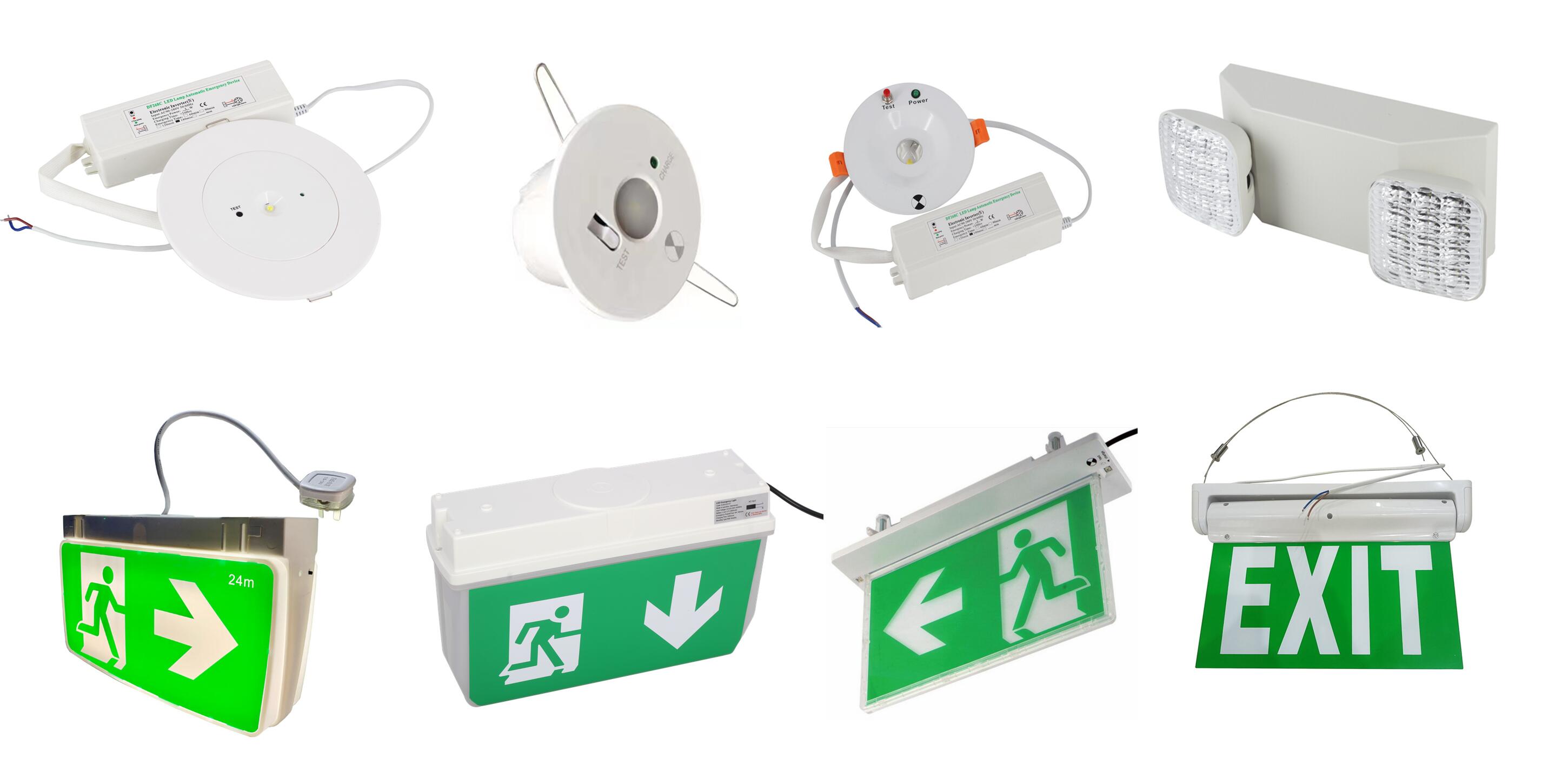 IP65 Emergency Light Waterproof 2*3W LED Emergency Battery Pack Lighting Clear Luminous White