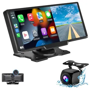 Ottocast 10.26 "Portable 4K Dash Cam DVR GPS Car Stereo Radio CarPlay Android Auto Rear Camera Monitor Screen