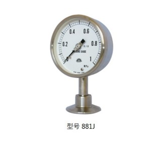 เกจวัดแรงดันไดอะแฟรม Asahigauge 0-1 Mpa แบบเกลียวเรเดียล รุ่น 881J - Product Image 1