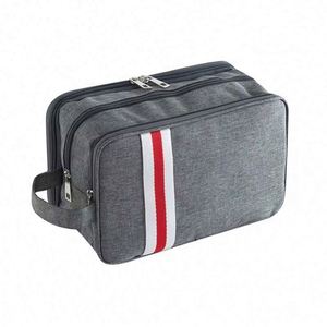 Sac de toilette portable en polyester imperméable pour hommes et femmes, avec séparation sec/humide, idéal pour les voyages (vente en gros) - Product Image 1