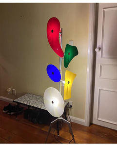 โคมไฟตั้งพื้นแบบนอร์ดิกสไตล์นามธรรมทันสมัยดีไซน์มาการองฐาน E27เหล็กแหล่งไฟ LED สำหรับห้องนั่งเล่น/ห้องนอน/ตกแต่งโรงแรม - Product Image 3