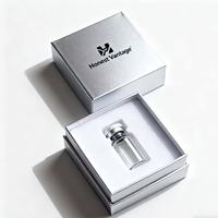 Boîte d'emballage en pâte à papier moulée pour ampoules et flacons de peptides, boîte d'emballage pour produits de beauté et soins de la peau avec insert