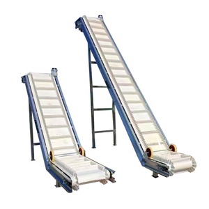 Tùy chỉnh sóng PVC vành đai Vật liệu lốp Lift thang máy nghiêng Z Loại vành đai băng tải với Phễu - Product Image 3
