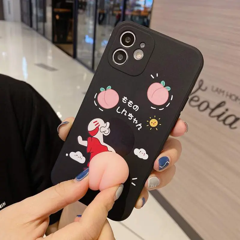 Telefoonhoesje Pc Mobiele Telefoon Hoes Dieren Schattige Hete Verkoop 3d Varken Pipi Cartoon Voor Iphone X/Xs, Xs Max, Xr, 6/7/8/11/12/13 Xxd/Oem/Odm