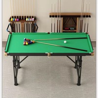 Table de billard pliable moderne, réglable en hauteur, stable, pour billard américain (8 boules), usage domestique, intérieur, entraînement, enfants et adultes, métal et bois
