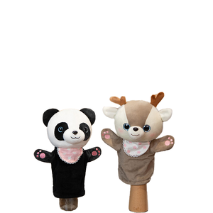 Títeres de Mano de Animales con Temática Forestal, Pandas, Elefantes, Tigres, Juguetes de Peluche Súper Suaves, Guantes Interactivos para Aliviar el Estrés, Regalos - Product Image 2