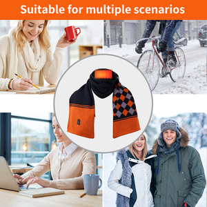 Mode nouveau style matériau élastique doux grande surface chauffage température réglable cadeau parfait écharpe chauffante - Product Image 5