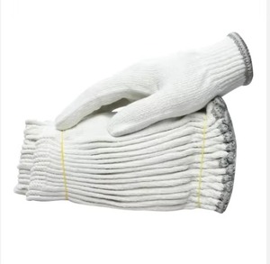 بيع مباشر من المصنع في الصين ، قطن أبيض حليبي ، قفازات أمان للصناعة - Product Image 1