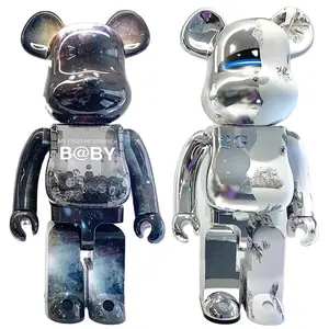 400% 700% 1000% Bearb rick Toys White Bear brick und Black Bearb rick Bear Action figur Spielzeug