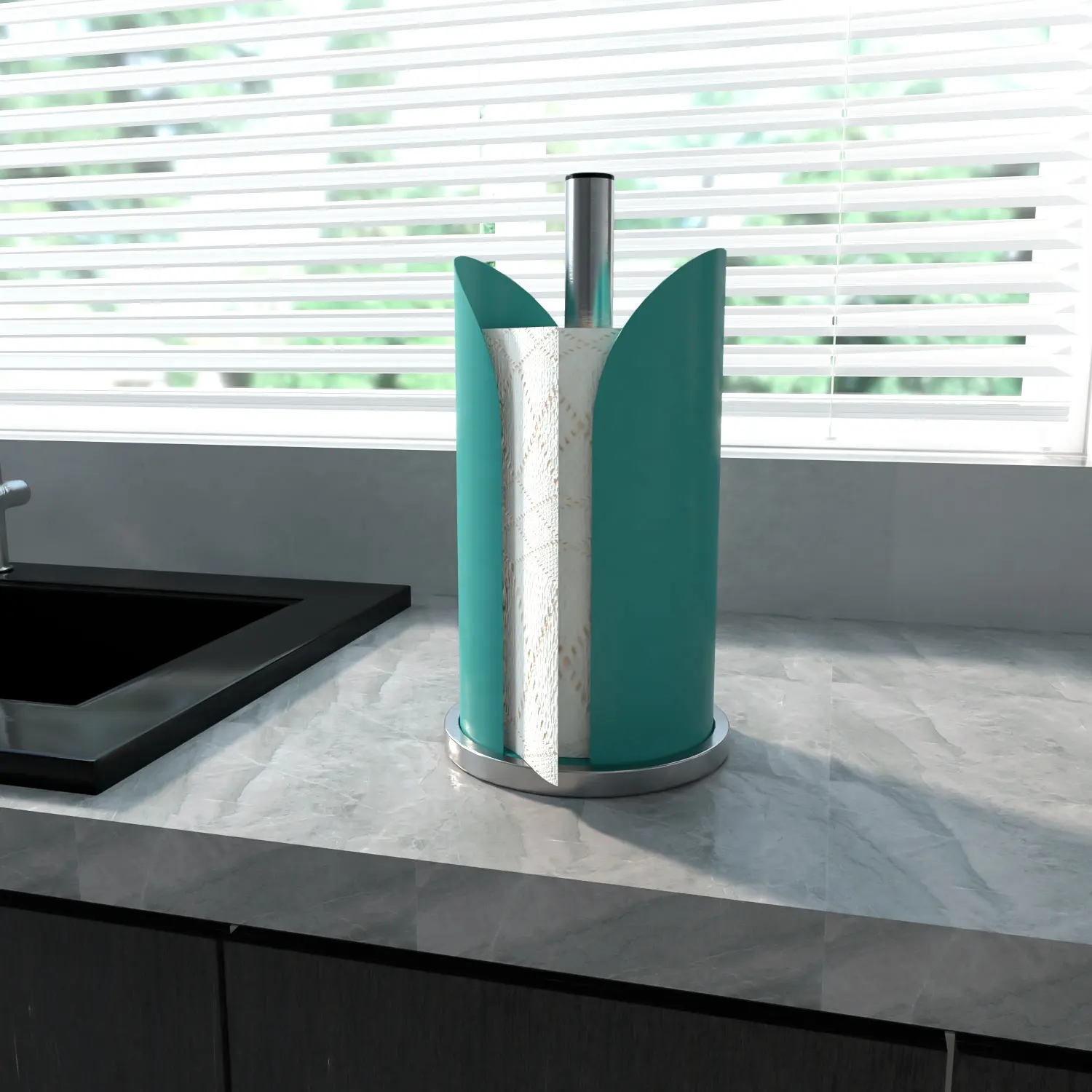 Dispensador de rollos de papel higiénico de alta calidad, soporte de toalla de cocina de acero inoxidable