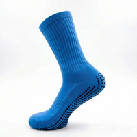Chaussettes de football pour jeunes avec logo personnalisé, en coton tricoté, antidérapantes, antibactériennes, respirantes pour hommes et jeunes sportifs