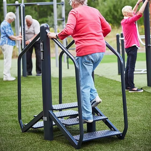 Equipo de Fitness al aire libre Entrenador elíptico doble Parque Comunidad Equipo de ejercicio para ancianos <span class=keywords><strong>Aparato</strong></span> de gimnasio al aire libre duradero - Product Image 6