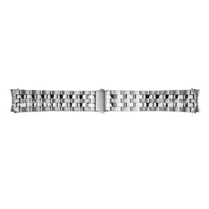 Exquisite Vintage Design Stainless Steel Watchband <b>Strap</b> Durable 24mm Luxury Breathable Butterfly Clasp 20cm for Watch - Product Image 1