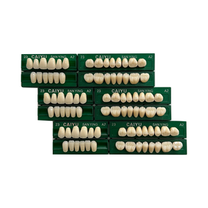 <span class=keywords><strong>CAIYU</strong></span> Dental Fabricante Nueva fuente de alimentación manual Dos capas Dientes postizos Juego completo Dental Resina acrílica Forma de dientes - Product Image 4