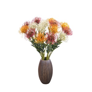 CallaFloral Chrysanthème Artificiel Moulin à Vent à Branche Unique en Plastique pour Décoration Intérieure Blanc Rouge Jaune Vert Violet - Product Image 5
