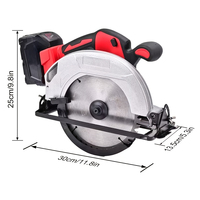 Scie circulaire sans fil de 7 pouces avec moteur sans balais 20V, design léger pour la coupe du bois, usage industriel et bricolage