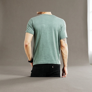Chemise à col sport unisexe 100% coton avec logo personnalisé imprimé de motifs solides Style décontracté fermeture éclair délavable personnalisable col rond - Product Image 3