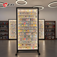 Présentoir de cartes en acrylique à collectionner personnalisé, présentoir verrouillable pour cartes de sport, présentoir pour cartes cadeaux commerciales