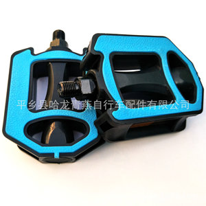 แป้นเหยียบจักรยาน พลาสติก กาว ลูกปืน กันลื่น อเนกประสงค์ สีฟ้า สีดำ - Product Image 2