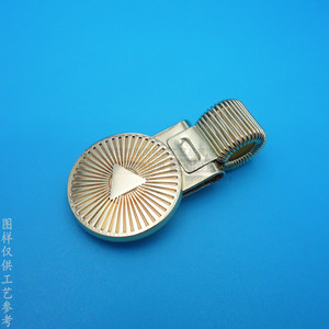 Custom Metal Pen Clip 45mm Zinc Alloy Electroplated Office School <b>Stationery</b> Spring Loaded Pen Holder - Product Image 1