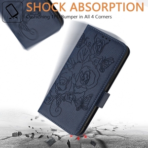 Livraison directe pour Samsung Galaxy Note20 Ultra/ Note10 / <span class=keywords><strong>M33</strong></span> <span class=keywords><strong>5G</strong></span> Global Embossed Rose RFID Anti-theft Leather Phone Case - Product Image 6
