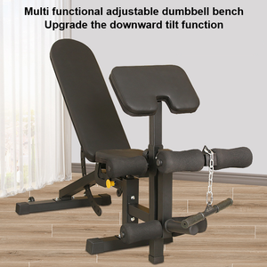 Ensemble <span class=keywords><strong>de</strong></span> bancs <span class=keywords><strong>de</strong></span> <span class=keywords><strong>musculation</strong></span> multifonctions pour l'entraînement d'haltérophilie <span class=keywords><strong>avec</strong></span> prédicateurs <span class=keywords><strong>Curl</strong></span> & <span class=keywords><strong>Leg</strong></span> Extend <span class=keywords><strong>Banc</strong></span> <span class=keywords><strong>de</strong></span> <span class=keywords><strong>musculation</strong></span> compact et réglable pour gymnastique - Product Image 2