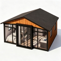 Maison extensible de 20 pieds à faible entretien avec cuisine pour appartement studio