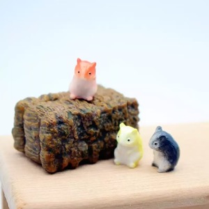 Adorno de paisaje en miniatura para hámster, modelo de animal de resina, figura de dibujos animados, accesorio de decoración de escritorio para paisajismo DIY - Product Image 2